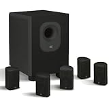 Architectural Edition Powered By JBL 5-Channel Surround Sound Home Cinema Speaker System, Black or White, AEH50-BL