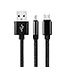 Micro USB Cable, COOME 3Ft 6Ft High Speed Nylon Braided USB 2.0 Sync Data Charging Charge Cord Wire for Samsung Android Smartphones Pack of 2 Black