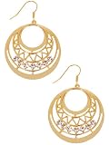 Marciano Azteca Crystal Stone Earrings, GOLD