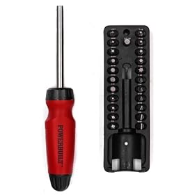 Powerbuilt 646516 Ratchet Driver and Bit Set, 24-Piece by Powerbuilt