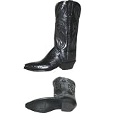 Lucchese -- N4012 44 QD Blk Liz Bk Buff -- WoMens Shoes,Boots,Western Couture,Western Boots by Lucchese