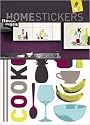 M&ouml;belsticker - La Cocotte - Cook & Eat - Kochen und Essen - Gl&auml;ser Geschirr Esszimmer K&uuml;che Obst Fr&uuml;chte - Gr&ouml;&szlig;e: 35 x 49 cm