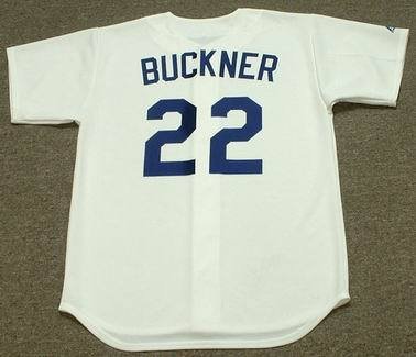 BILL BUCKNER Los Angeles Dodgers 1970's Majestic Cooperstown Throwback Home Baseball Jersey, XL
