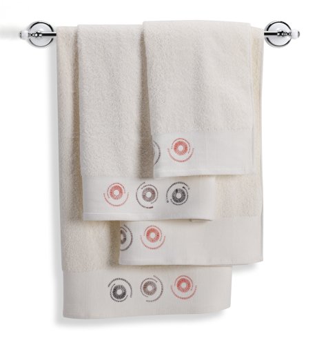 Pure Cotton Clockwork Design Towel Bale