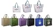 3 Insulated Tote Bags, White Combo+Reusable Grocery Tote Bag 6 Pack Combo