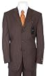 Classy Chocolate Brown Pinstripe Suit (5035-3)