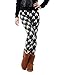 HDE Women Winter Knit Leggings Fleece Line Nordic Design Thermal Insulated Pants (Bunnies!, L)