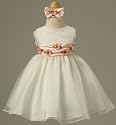 Dreamy New Flower Princess Dress plus Headband (2 Colors Available) Sz 6M to 24M