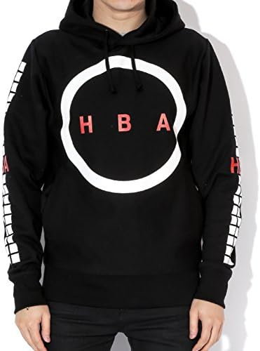Hood By Air Men's Circle With Logo Print Hoodie S Black