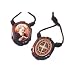 Wooden Centerpieces Saint Benedict and Medal Scapular - Durable Nylon String
