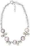 7" Natural 7 mm and 5.5 mm Cultured Freshwater Pearl / Sterling Silver Bracelet with 1" Extension.