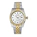 Sangdo Men's with Diamond Round White Stainless Steel Automatic Mechanical Watches