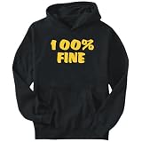 Hoodie Mens Black  100% fine  Adjetives