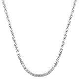 Shiny 925 Sterling Silver Coreana Chain Necklace