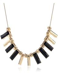 Kenneth Cole New York "Jet" Faceted Rectangle Bead Necklace, 19"