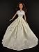 Ivory Gown with Gold Details and Fur Trim Part of the Limited Edition Christmas 2011 Collection