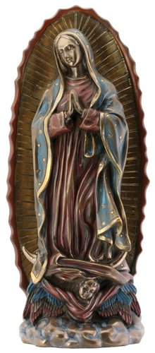 Our Lady Of Guadalupe Virgin Mary (Bronze) Statue Figurine Model Art