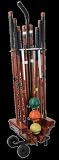 Halex Premier 6 Player Croquet Set in Wood Carry Stand