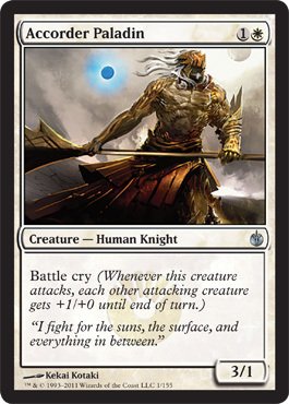 Magic the Gathering - Accorder Paladin - Mirrodin BesiegedB004LE46O2 