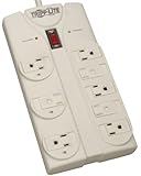 Tripp Lite 8 Outlet Surge Protector Power Strip 8ft Cord Right Angle Plug 1440 Joules (TLP808)