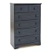 South Shore Furniture, Summer Breeze Collection, 5 Drawer Chest, Blueberry
