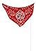 Rhode Island Novelty Cowboy Bandanas (One Dozen), Red