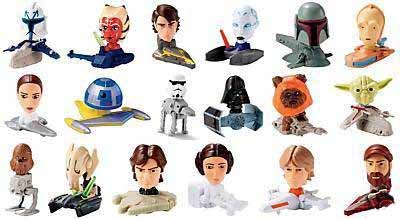 41veuoAU2XL 2008 Mcdonalds Star Wars Clone Wars (Complete Set of 18 Collectable Figures)