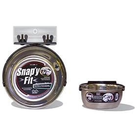 Midwest Stainless Steel Snap'y Fit Water and Feed Bowl