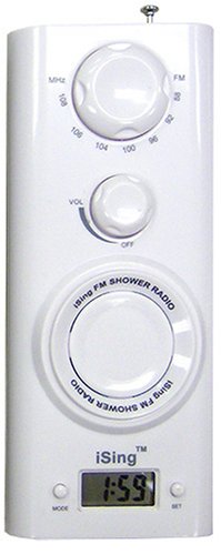 Zadro ISING FM Shower Radio, White
