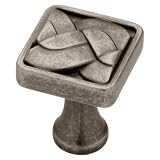 Liberty Hardware P16602C-175-C Classic Tapestry Cab HW-Lib 1.01 Inch Square Knob - Aged Pewter