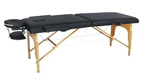 New Black PU Portable Massage Table w/Free Carry Case U1A Chair Bed Spa Facial