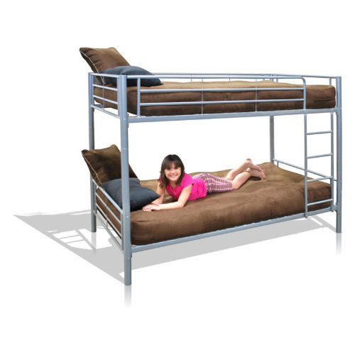 American Furniture Alliance Locker Twin Over Twin Bunk Bed