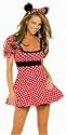 Minnie Mouse Style Fancy Dress with Headband Size M/L
