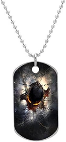 Alienware Custom Dog Tag with Neck Chain, Aluminum Oval Dog Tag Necklace Design by Vingoo
