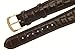 Mens Alligator Grain Watchband Brown 18mm Watch Band - by JP Leatherworks