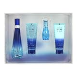 GIFT SET- COOL WATER WAVE by DAVIDOFF - 3.4 oz EDT Spray, 2.5 oz Body Lotion, 2.5 oz Shower Gel, 0.5 EDT Mini Spray - NEW