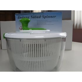 4 Qt Deluxe Salad Spinner Bowl Locking Lid by Uniware Houseware
