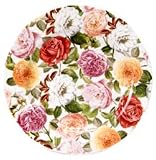 Portmeirion Rose Bouquet Full Cover 6-Inch Plate, Set of Four