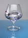 Set Of Four (4) MILANO Romanian Crystal 15-Oz BRANDY Cobalt Blue/Stained Glass Pattern GLASS Barware