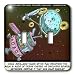 Londons Times Funny Aliens Cartoons - Kosher Moon Discovery - Light Switch Covers - d...