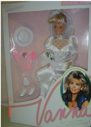 Vanna White LIMITED EDITION Wedding Bride Barbie Doll 1991