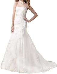 Sexy Sleeveless Pleated Vintage Beaded Applique Lace-Up Sweetheart Tulle Mermaid Wedding Dress  with a Brush/Sweep Train  With a Sash 