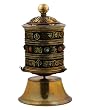 Table Top Metal Prayer Wheel Made in Nepal