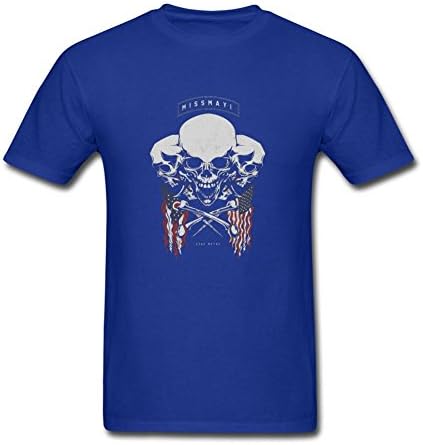 SAJOPH Men's Miss May I Stay Metal Logo T-shirt Size XL Royal Blue