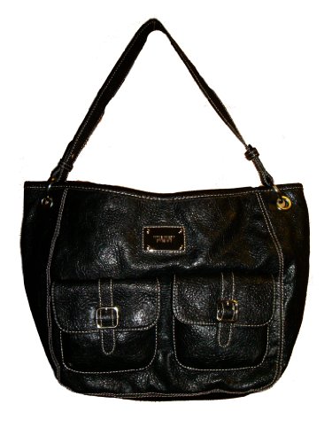 WOMENS NINE WEST TUMBLE HANDBAG (BLACK)