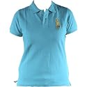 NEW Ladies Ralph Lauren Skinny Polo Short Sleeve T-Shirt Azure Blue