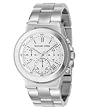 Michael Kors #MK5221 Women's Silver Tone Oversize Chronograph Watch