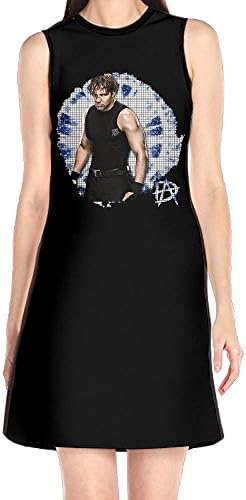 GHHK Women's Dean Ambrose Sleeveless Casual T-shirt Dresses White S