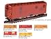 Walthers HO Scale Gold Line Ready-to-Run 40' Genernal American Meat Reefer - Black Hi...