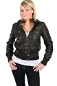 L72 New Womens Brown Hooded Bomber Jacket Sizes 8-14 Uk